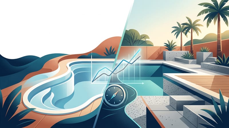 Pool Installation Cost Estimator Tool: Fiberglass vs Concrete